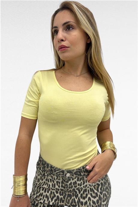 Maglia a manica corta con scollo rotondo BASICA